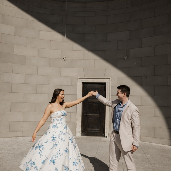 Reformation Dresses & Skirts - REFORMATION - Astoria Dress (white and blue floral dress)